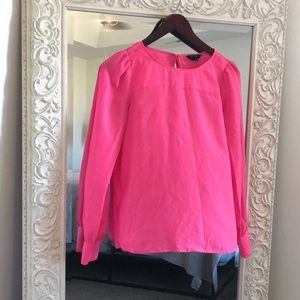 Stunning hot pink J.crew blouse